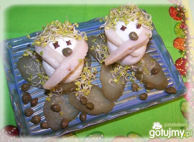 Jajka w śledziowych szalikach. Jajka w śledziowych szalikach.