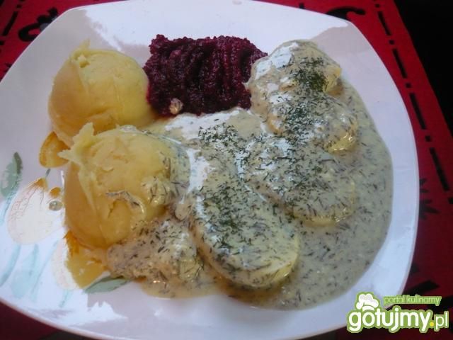 Jajka w sosie koperkowym 6