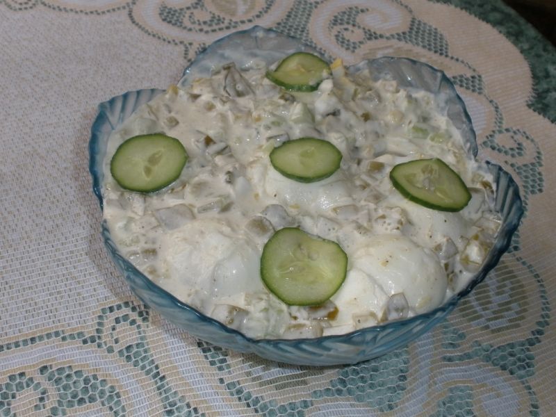 Jajka w sosie tatarskim  Jajka w sosie tatarskim