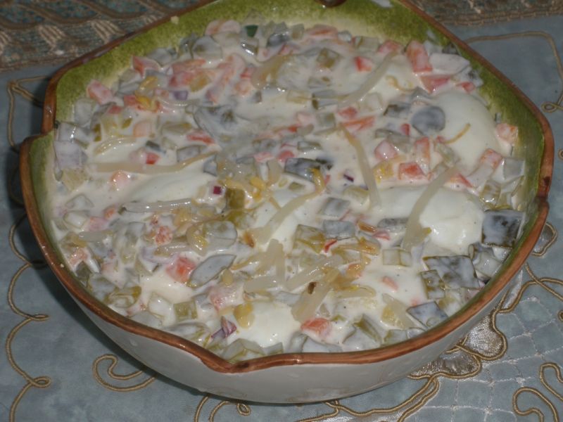 Jajka w sosie warzywnym 