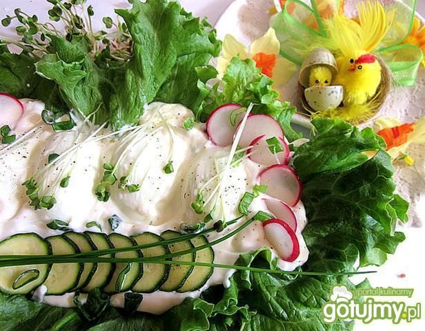 Jajka w wiosennym sosie