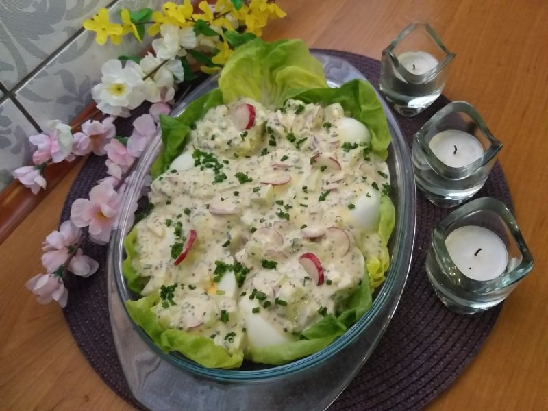 Jajka w wiosennym sosie Jajka w wiosennym sosie