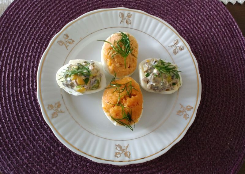 Jajka z farszem z makreli Jajka z farszem z makreli