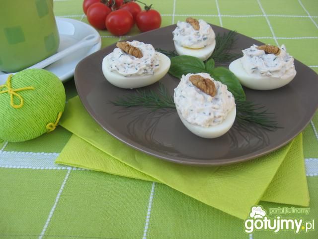 Jajka z orzechowym kremem