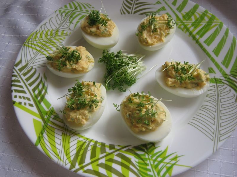 Jajka z rzeżuchą Jajka z rzeżuchą