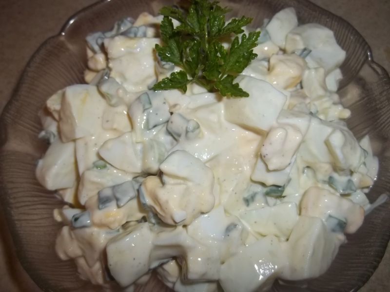 Jajka ze śmietaną i szczypiorkiem  Jajka ze śmietaną i szczypiorkiem