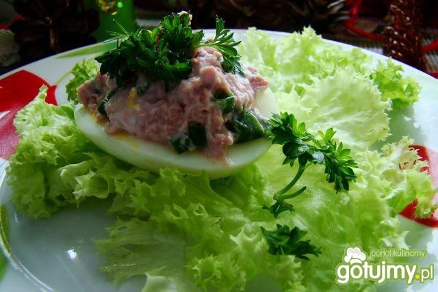 Jajko nadziewane pasztetem z kaczki 