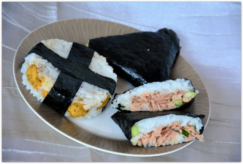 Japońskie kanapki Onigiri Japońskie kanapki Onigiri