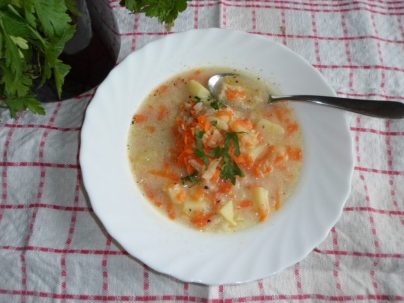 Jarzynowa zupa z ryżem