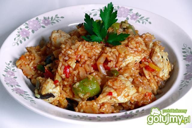 Jednogarnkowe danie z ryżu i kurczaka