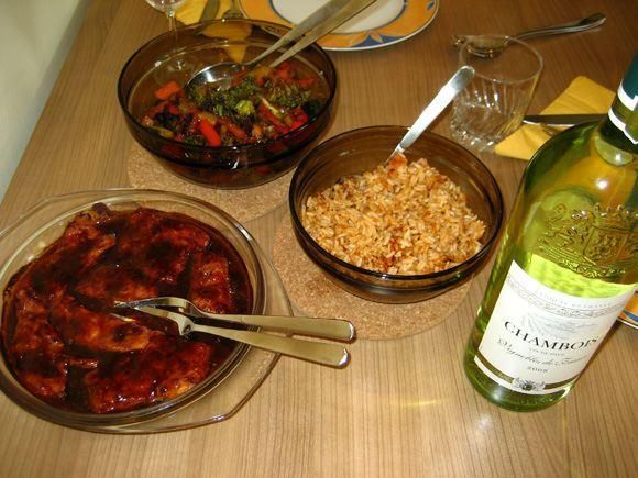 Jedzonko z sosem sojowym