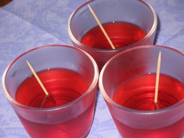 Jello shots- wiśniowe  Jello shots- wiśniowe