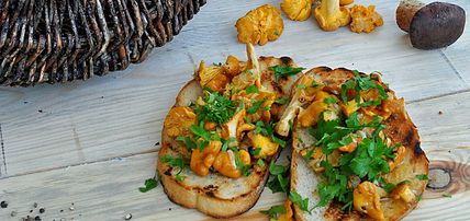 Jesienna kanapka z kurkami Jesienna kanapka z kurkami