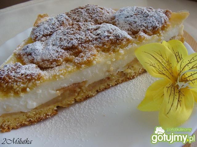 Jesienna szarlotka z budyniem Jesienna szarlotka z budyniem