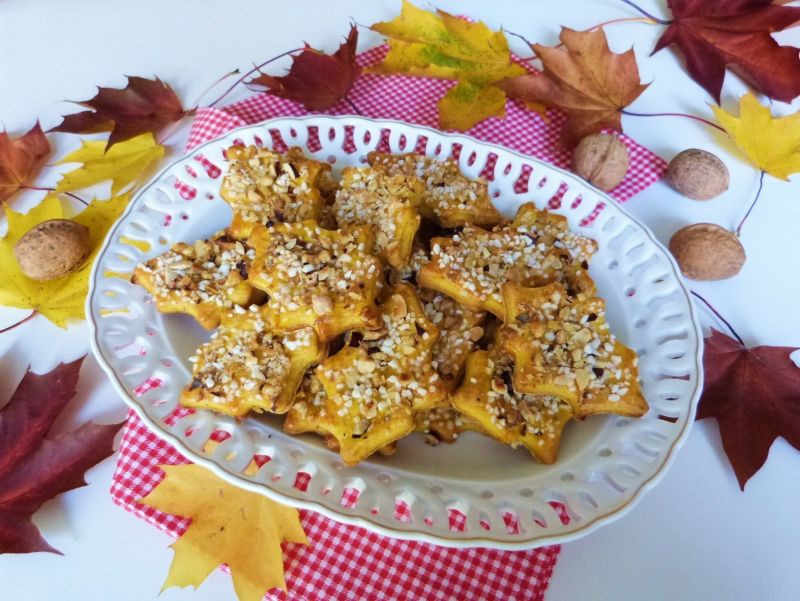 Jesienne ciasteczka z orzechami 