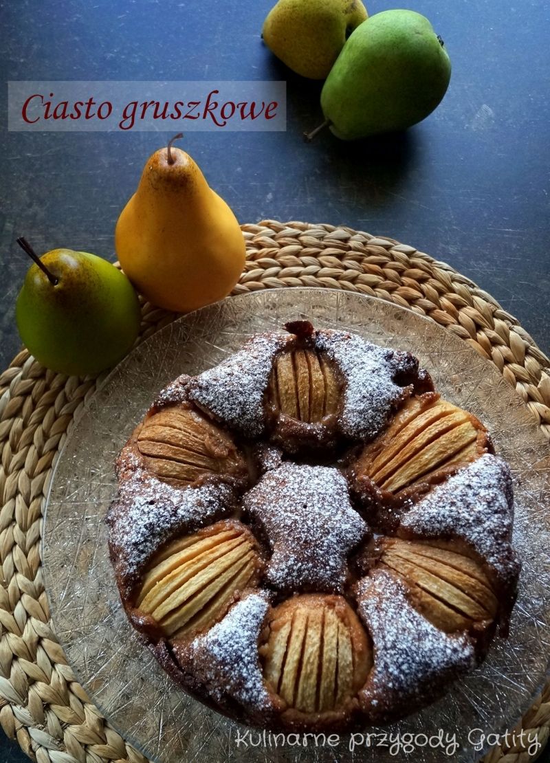 Jesienne ciasto gruszkowe