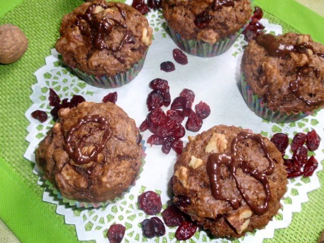 Jesienne mufinki z żurawiną i cynamonem 