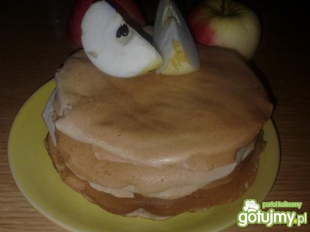 Jesienne pancakes z jabłkiem i cynamonem