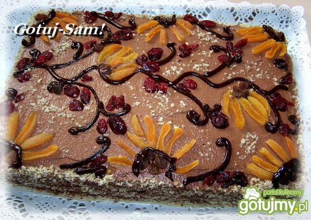 Jesienny torcik czekoladowy.