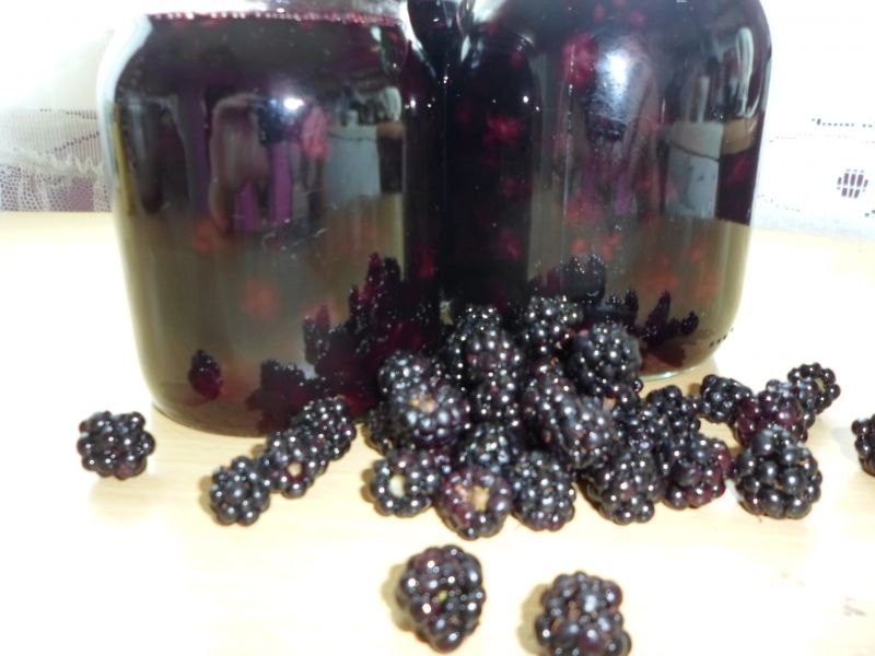 Jeżyny w syropie na zimę