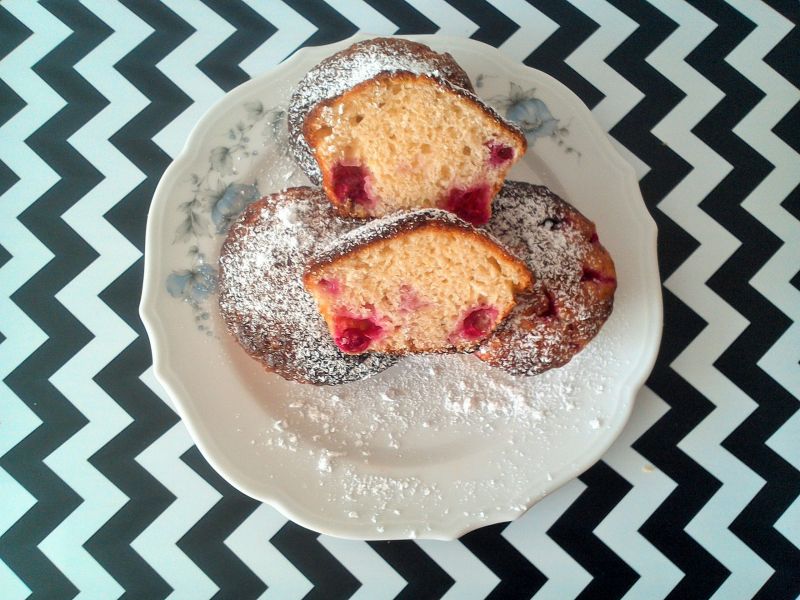 Jogurtowe babeczki z porzeczkami 