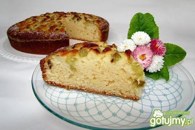 Jogurtowe ciasto z rabarbarem