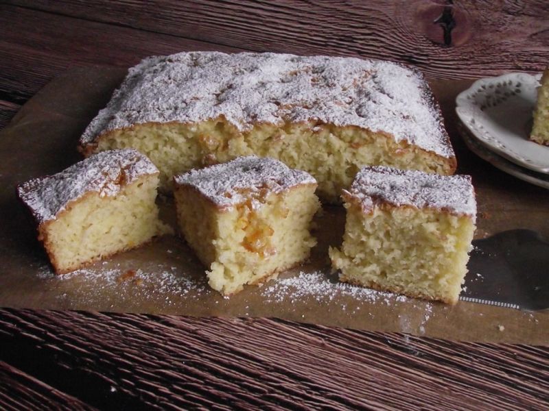 Jogurtowe ciasto ze skórką pomarańczy 