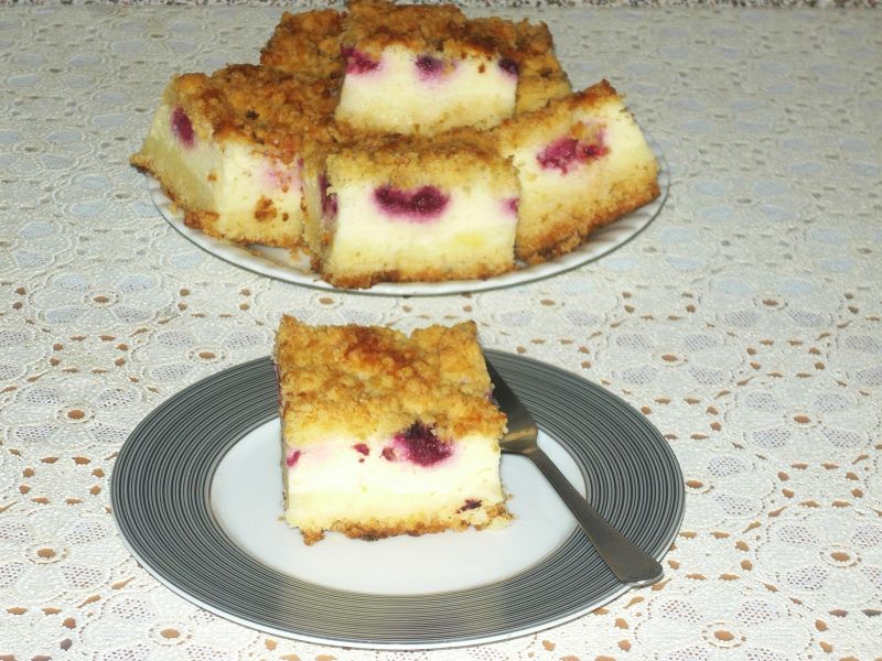 Jogurtowiec z malinami