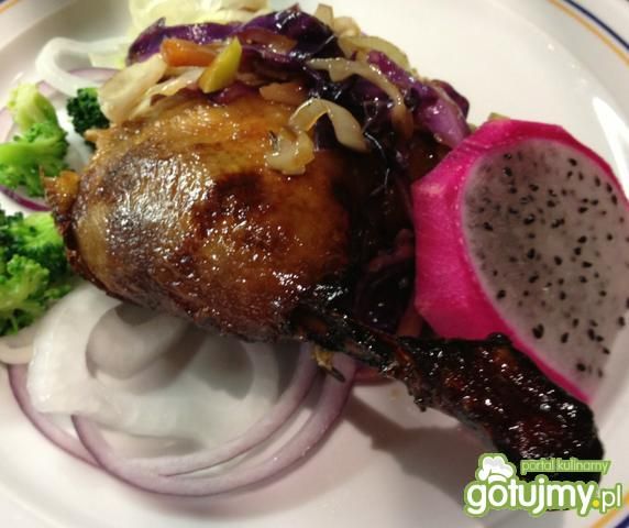 Kaczka egzotyczna na jesienną pluchę.