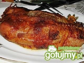 Kaczka pieczona faszerowana