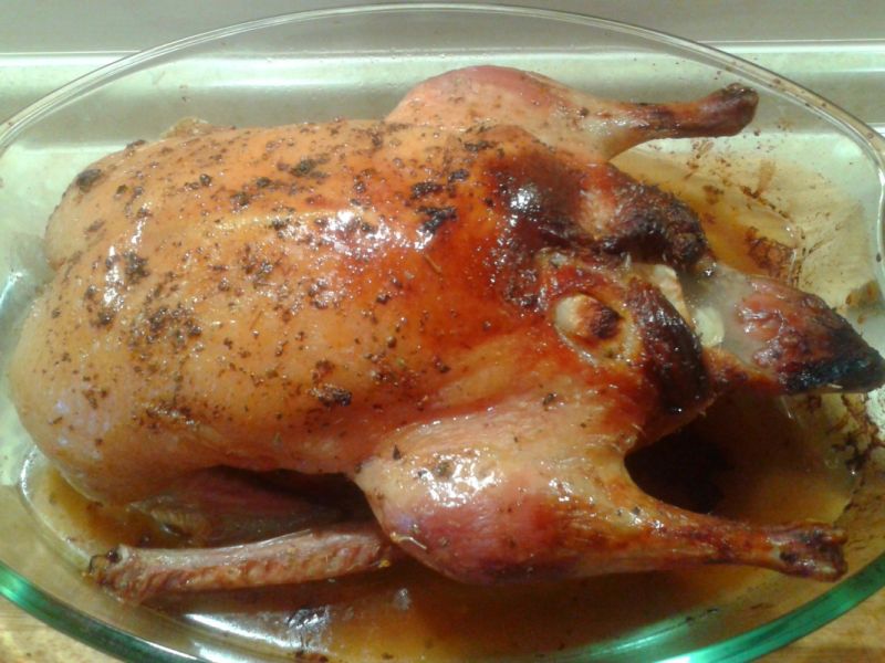 Kaczka pieczona w majeranku  Kaczka pieczona w majeranku