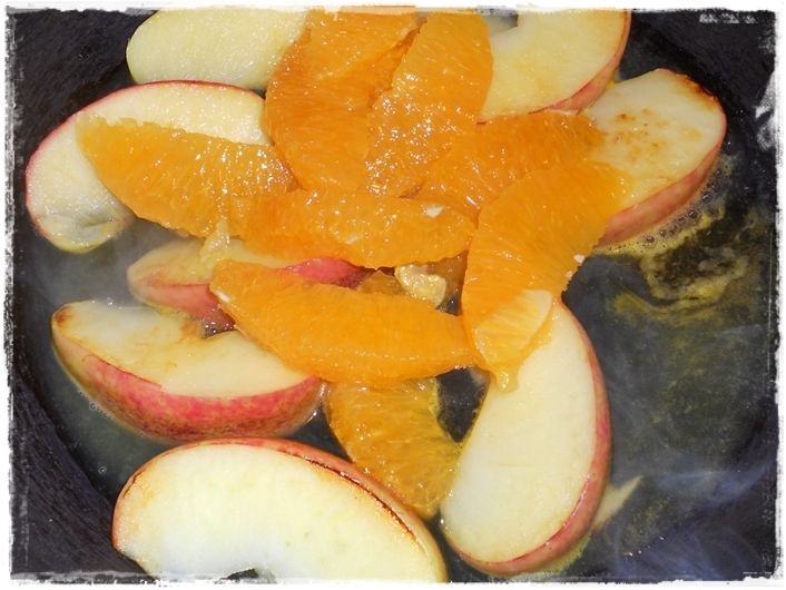 Kaczka pieczona z jabłkami i pomarańczami
