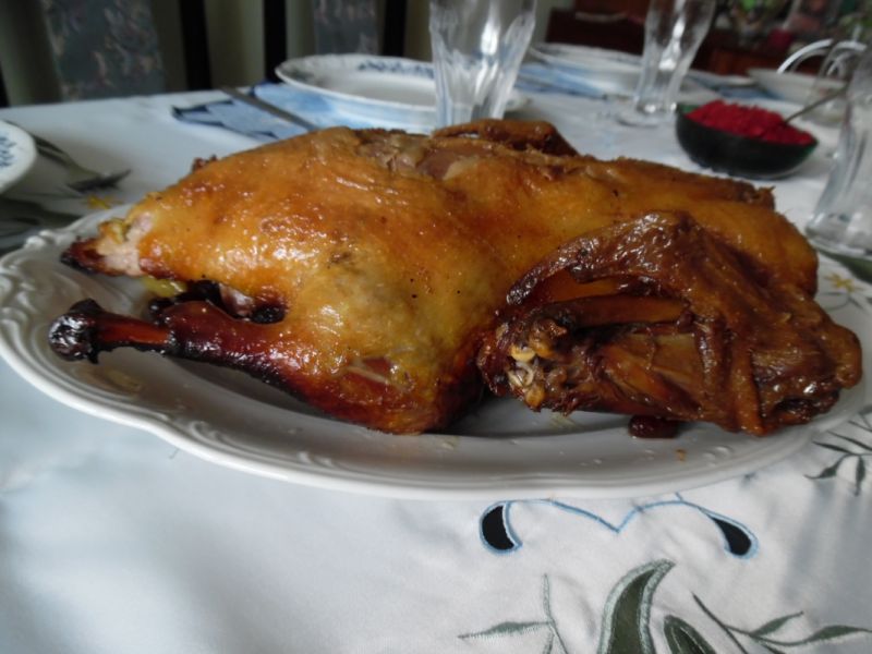 Kaczka pieczona z pomarańczami i żurawiną Kaczka pieczona z pomarańczami i żurawiną