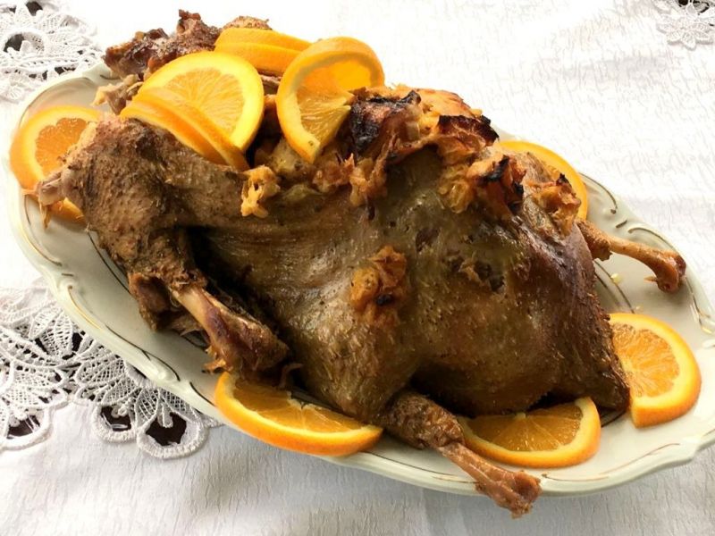 Kaczka w pomarańczach