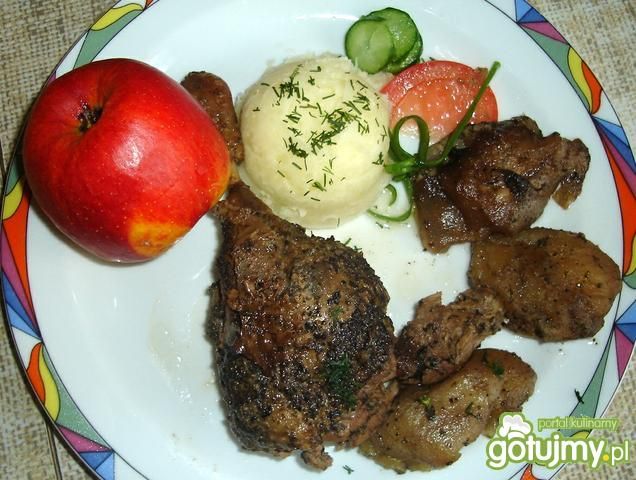 Kaczka z jabłkami 6