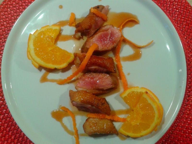 Kaczka z karmelowo-winnym sosem