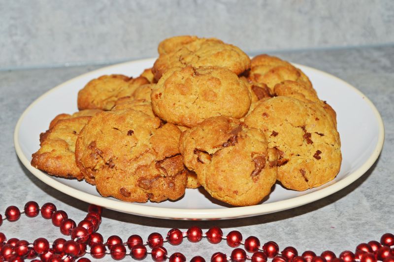 Kajmakowe ciasteczka z czekoladą Kajmakowe ciasteczka z czekoladą