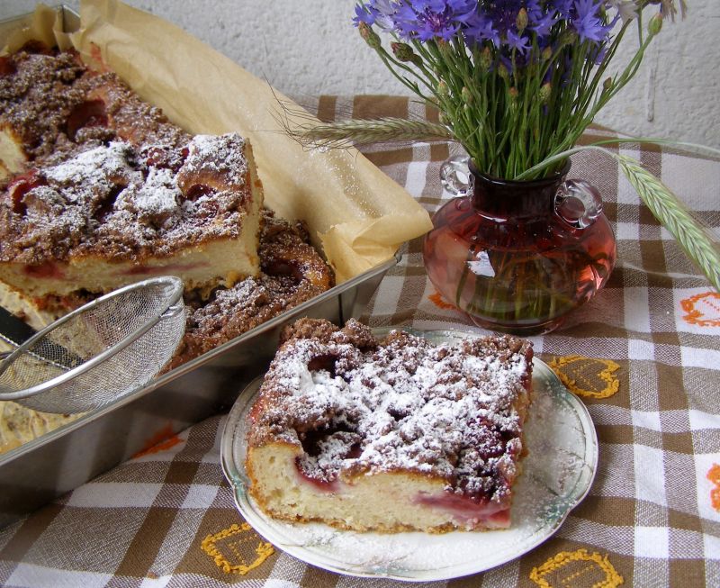 Ciasto drożdżowe z kakaową kruszonką Ciasto drożdżowe z kakaową kruszonką