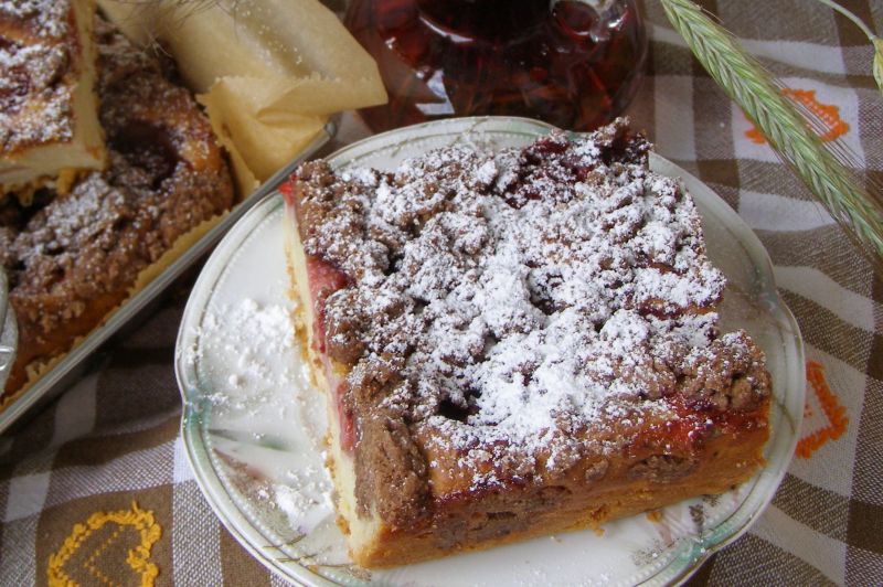 Ciasto drożdżowe z kakaową kruszonką Ciasto drożdżowe z kakaową kruszonką