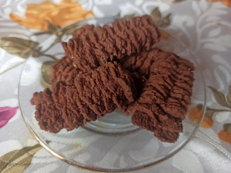 Kakaowe ciasteczka z maszynki