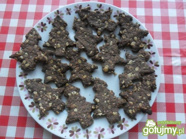 Kakaowe ciasteczka z płatków owsianych