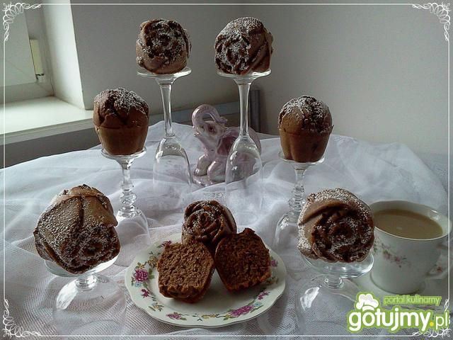 Kakaowe muffinki z mandarynką Kakaowe muffinki z mandarynką