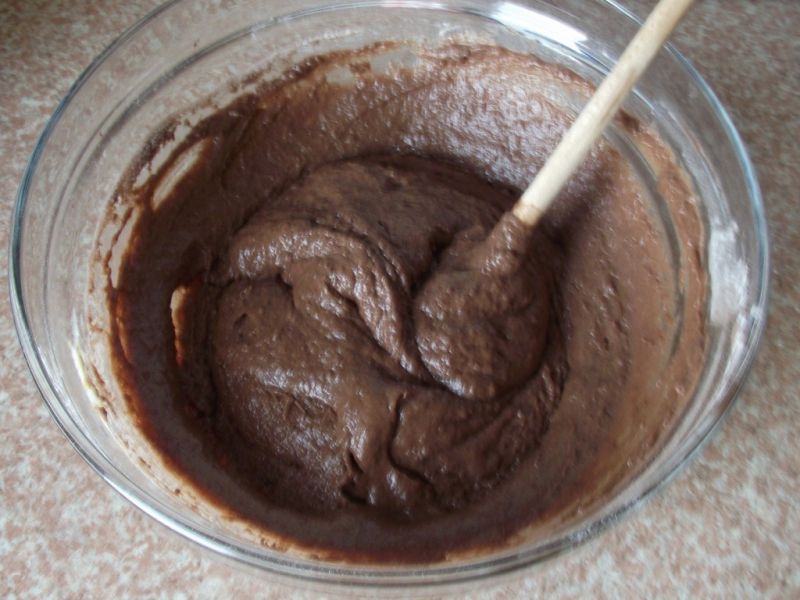 Kakaowe muffiny z nutą piernika - choinki