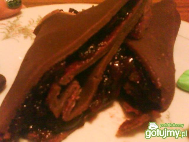 Kakaowe naleśniki z wiśniami Joanny : )