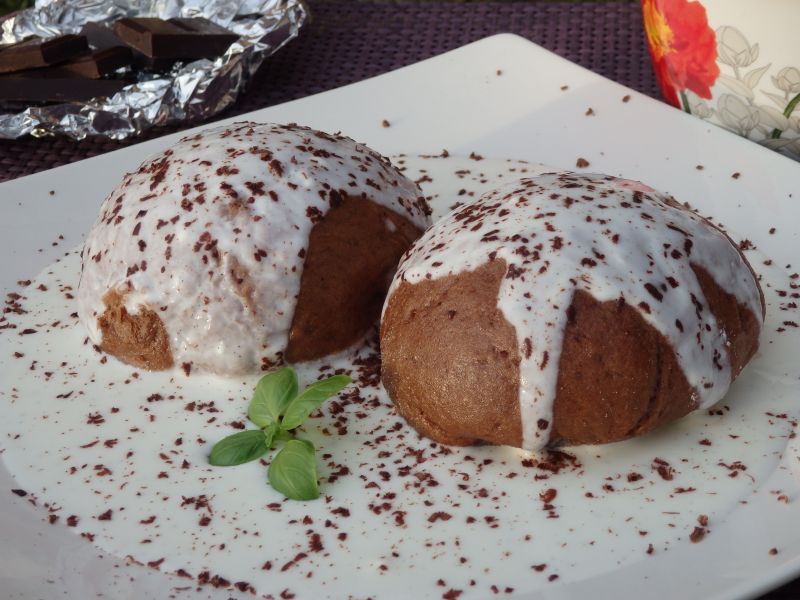 Kakaowe paruchy (bułki na parze) Kakaowe paruchy (bułki na parze)