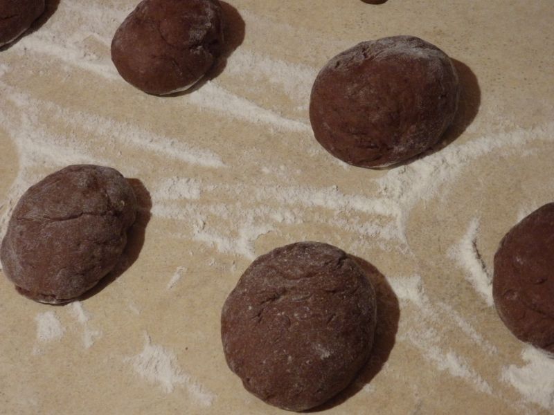 Kakaowe paruchy (bułki na parze)