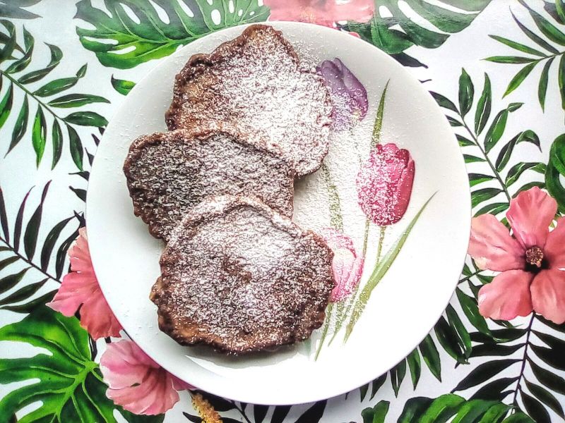 Kakaowe placuszki z gruszką 