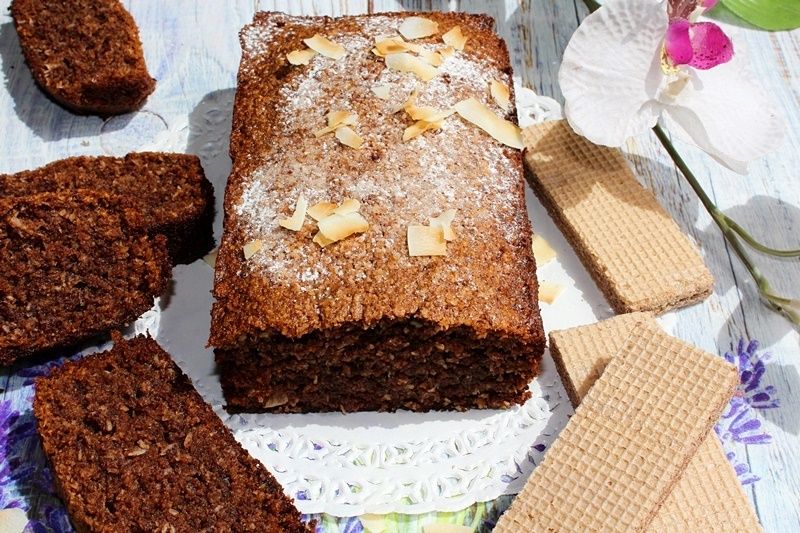 Kakaowo-kokosowe ciasto z wafelków Kakaowo-kokosowe ciasto z wafelków