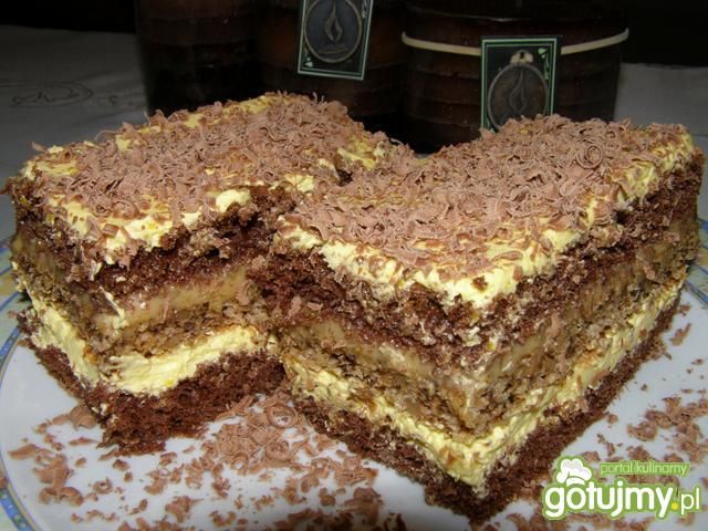 Kakaowo-orzechowe z masą krówkową  Kakaowo-orzechowe z masą krówkową