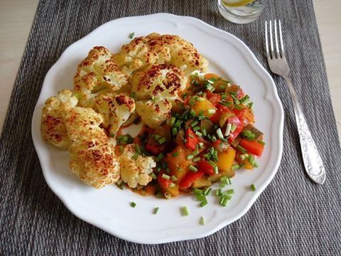 Kalafior na ostro pieczony 